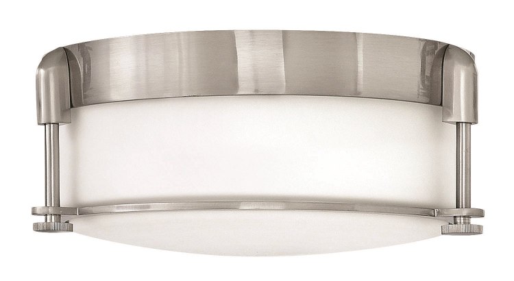 Foto para 60w Foyer Colbin MED Brushed Nickel Flush Mount