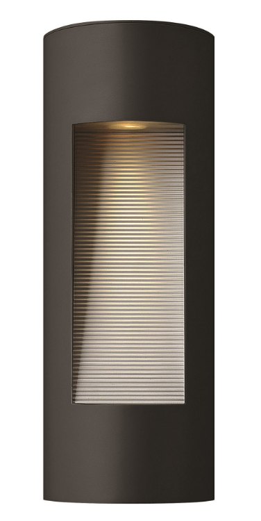 Foto para 20w Outdoor Luna GU-10 Etched Glass Lens Satin Black Medium Wall Mount