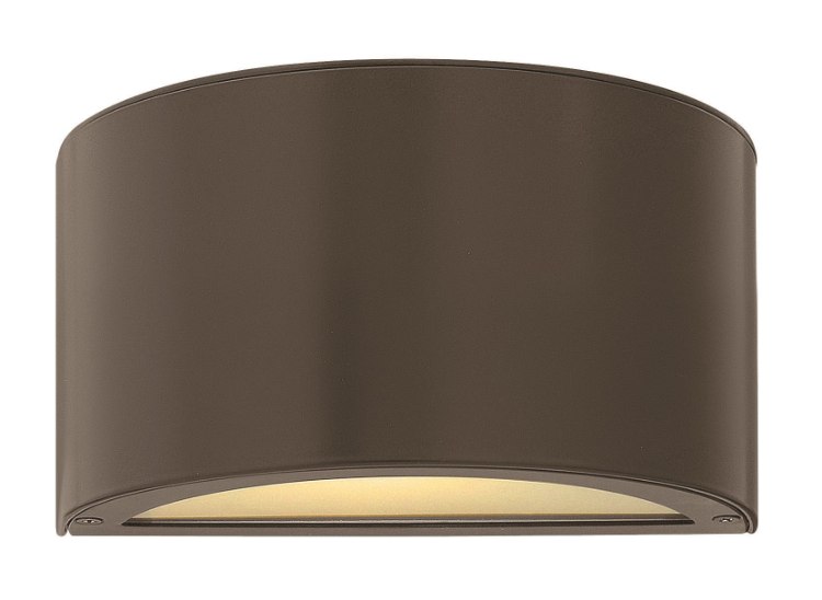 Foto para 7.5w Outdoor Luna LED Etched Lens Bronze Small Wall Mount