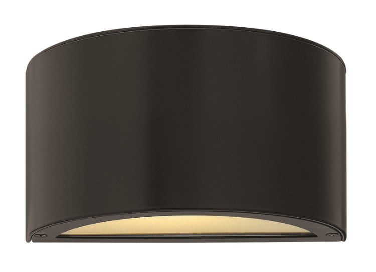 Foto para 7.5w Outdoor Luna LED Etched Lens Satin Black Small Wall Mount