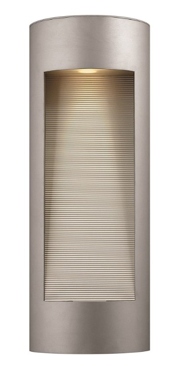 Foto para 7.5w Outdoor Luna LED Etched Glass Lens Titanium Large Wall Mount