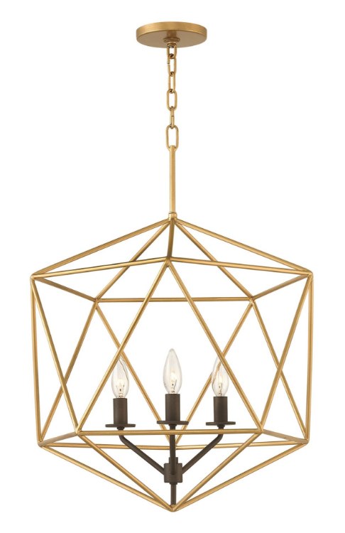 Foto para 60w Chandelier Astrid CAND Deluxe Gold Single Tier Pendant
