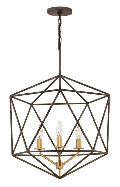 Foto para 60w Chandelier Astrid CAND Metallic Matte Bronze Single Tier Pendant