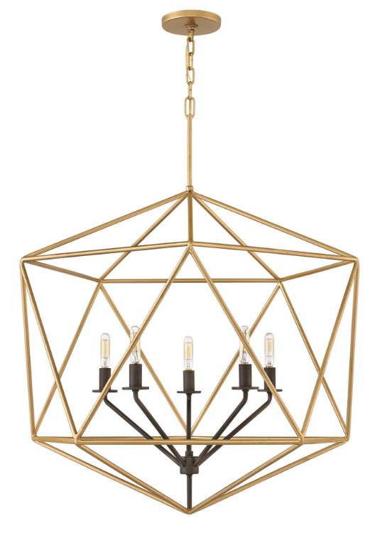 Foto para 60w Chandelier Astrid CAND Deluxe Gold Single Tier Pendant