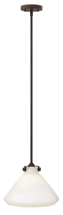 Foto para 18w Mini-Pendant Congress GU24 Etched Opal Oil Rubbed Bronze