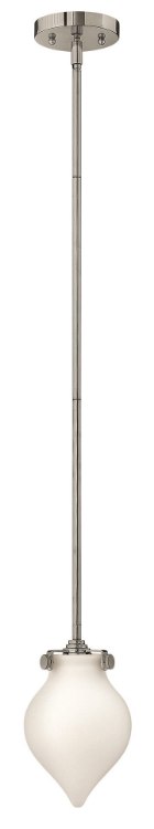 Foto para 18w Mini-Pendant Congress GU24 Etched Opal Chrome