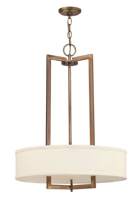 Foto para 48w Chandelier Hampton LED Brushed Bronze Inverted Pendant
