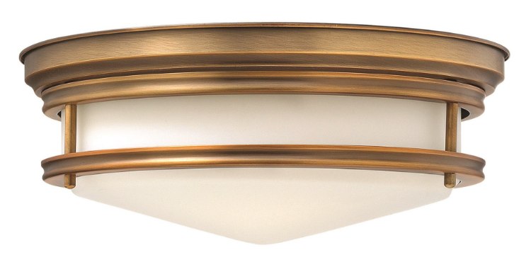 Picture of 60w Foyer Hadley MED Etched Opal Brushed Bronze Flush Mount