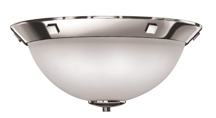 Foto para 60w Bath Flush Mount MED Etched Glass Chrome
