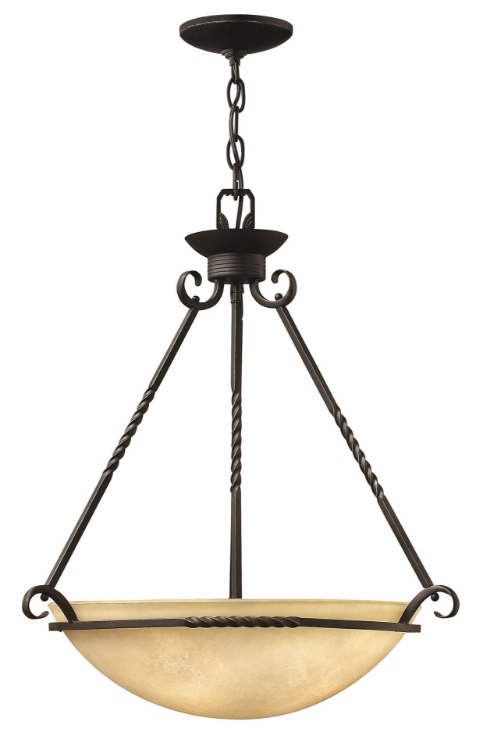 Foto para 75w Foyer Casa MED Antique Scavo Olde Black Large Pendant Foyer