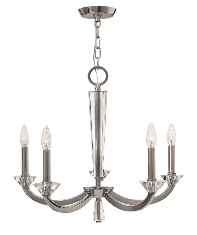 Foto para 60w Chandelier Hendrick CAND Chrome Single Tier