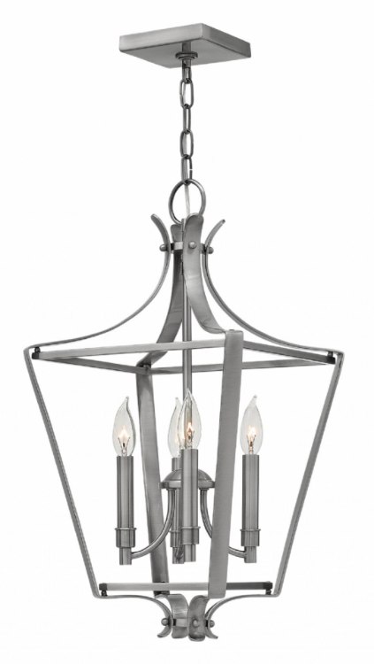 Foto para 60w Foyer Fleming CAND Polished Antique Nickel Single Tier Foyer