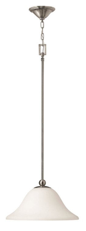 Foto para 100w Mini-Pendant Bolla MED Etched Opal Brushed Nickel