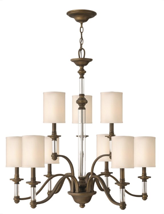 Foto para 60w Chandelier Sussex CAND English Bronze Two Tier Foyer