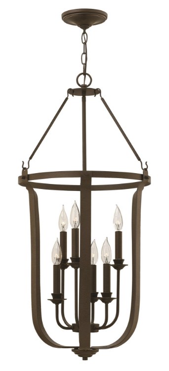 Foto para 60w Foyer Fenmore CAND Textured Bronze Two Tier Foyer