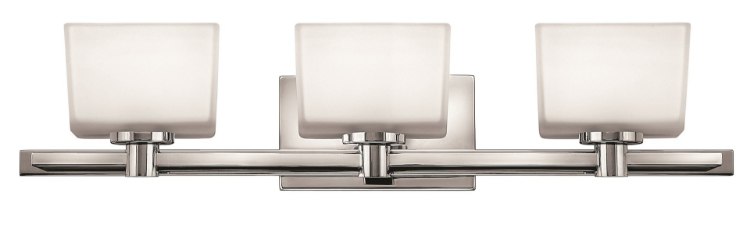 Foto para 60w Bath Taylor G-9 Etched White Chrome Bath Three Light