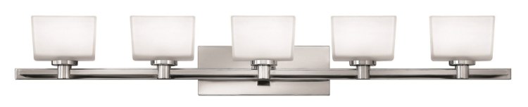 Foto para 60w Bath Taylor G-9 Etched White Chrome Bath Five Light