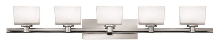 Foto para 4.5w Bath Taylor G9 LED Etched White Chrome Bath Five Light
