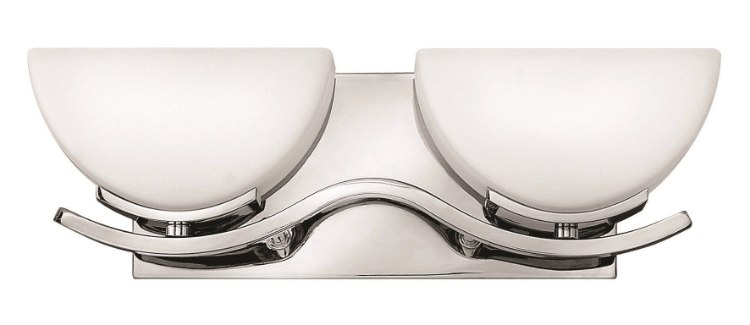 Foto para 60w Bath Verve G-9 Etched Opal Chrome Bath Two Light