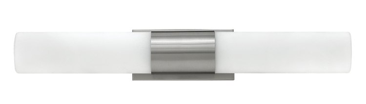 Foto para 15w Bath Portia LED Etched Opal Brushed Nickel Bath Two Light