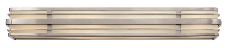 Foto para 100w Bath Winton MED Inside White Etched Panels Brushed Nickel Bath Six Light