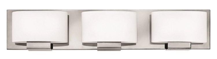 Foto para 60w Bath Mila G-9 Etched Opal Chrome Bath Three Light