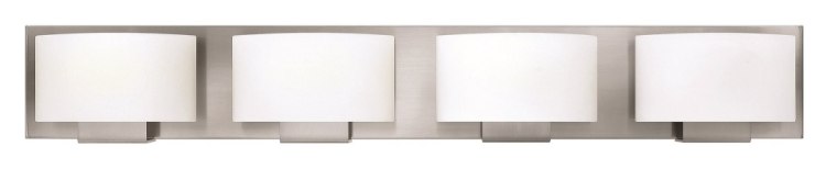 Foto para 4.5w Bath Mila G9 LED Etched Opal Brushed Nickel Bath Four Light