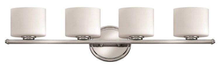 Foto para 60w Bath Ocho G-9 Etched Opal Chrome Bath Four Light