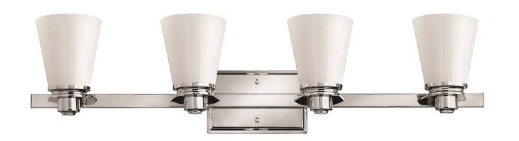Foto para 15w Bath Avon LED Etched Opal Chrome Bath Four Light