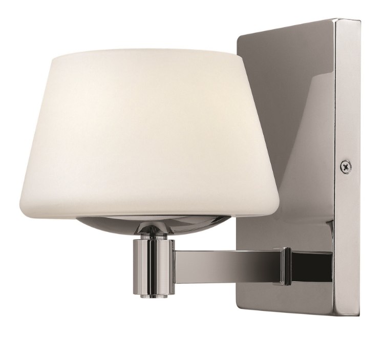 Foto para 60w Bath Bianca G-9 Etched Opal Chrome Bath Sconce