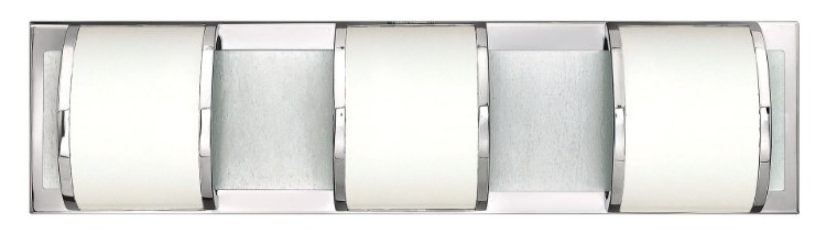 Foto para 60w Bath Mira G-9 Etched Opal Chrome Bath Three Light