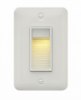 Foto para 4w Landscape Luna LED Satin White Landscape 120v Deck Vertical Step Light