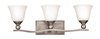 Foto para 100w Bath Bolla MED Etched Opal Brushed Nickel Bath Three Light