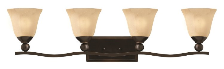 Foto para 15w Bath Bolla LED Light Amber Seedy Olde Bronze Bath Four Light