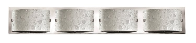 Foto para 60w Bath Daphne G-9 Etched Bubble Art Chrome Bath Four Light