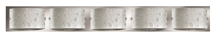 Foto para 60w Bath Daphne G-9 Etched Bubble Art Chrome Bath Five Light