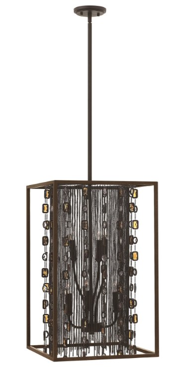 Picture of 60w Foyer Mercato CAND Anchor Bronze* Stem Hung Two Tier