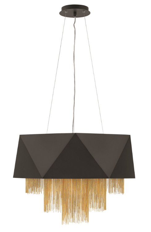 Foto para 60w Chandelier Zuma CAND Satin Black Single Tier