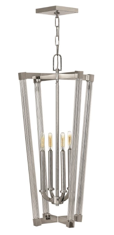 Foto para 60w Foyer Empire CAND Polished Nickel* Single Tier Foyer