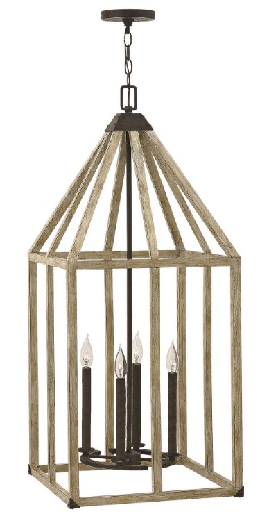 Foto para 60w Foyer Emilie CAND Iron Rust* Single Tier Foyer