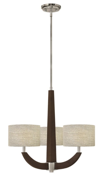 Foto para 60w Chandelier Cameron CAND Polished Chrome* Three Light