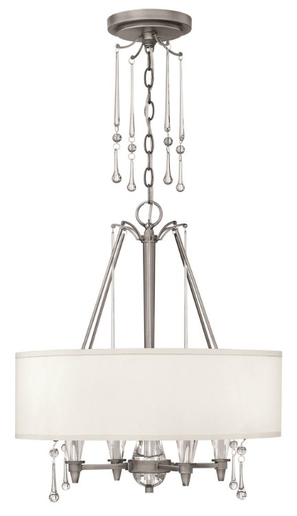 Foto para 60w Chandelier Bentley CAND Antique Nickel* Inverted Pendant