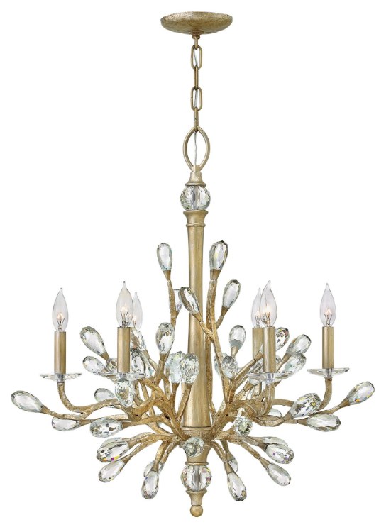Foto para 60w Chandelier Eve CAND Champagne Gold Single Tier