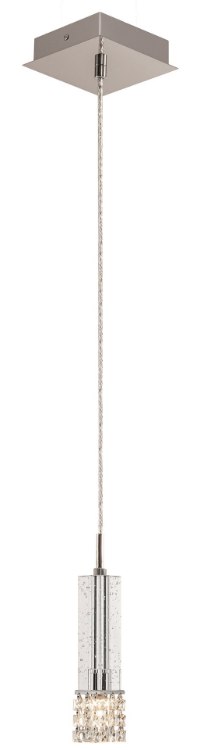 Foto para 40w Adega 9 Bubble Crystal W/ Clear Crystal Beads Chrome G9 mini pendant
