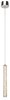 Foto para 687lm Crushed Ice Clear Crystal W/ Crystal Gems Chrome Integrated LED 1-Light LED Pendant