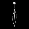 Foto para 2343lm Meridian Etched Acrylic Chrome Integrated LED Foyer Light