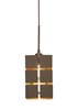 Foto para 136lm Emnist Olde Bronze (Gold Inner Frame) Integrated LED 1LT LED  Mini Pendant