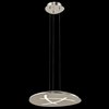 Foto para 809lm Orku Etched Acrylic Brushed Nickel Integrated LED Pendant