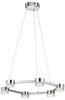 Foto para 1565lm Avenza Clear Cubic Zirconia Chip Chrome Integrated LED Pendant