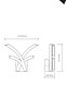 Foto para 345lm Zara Etched Acrylic Chrome Integrated LED Sconce